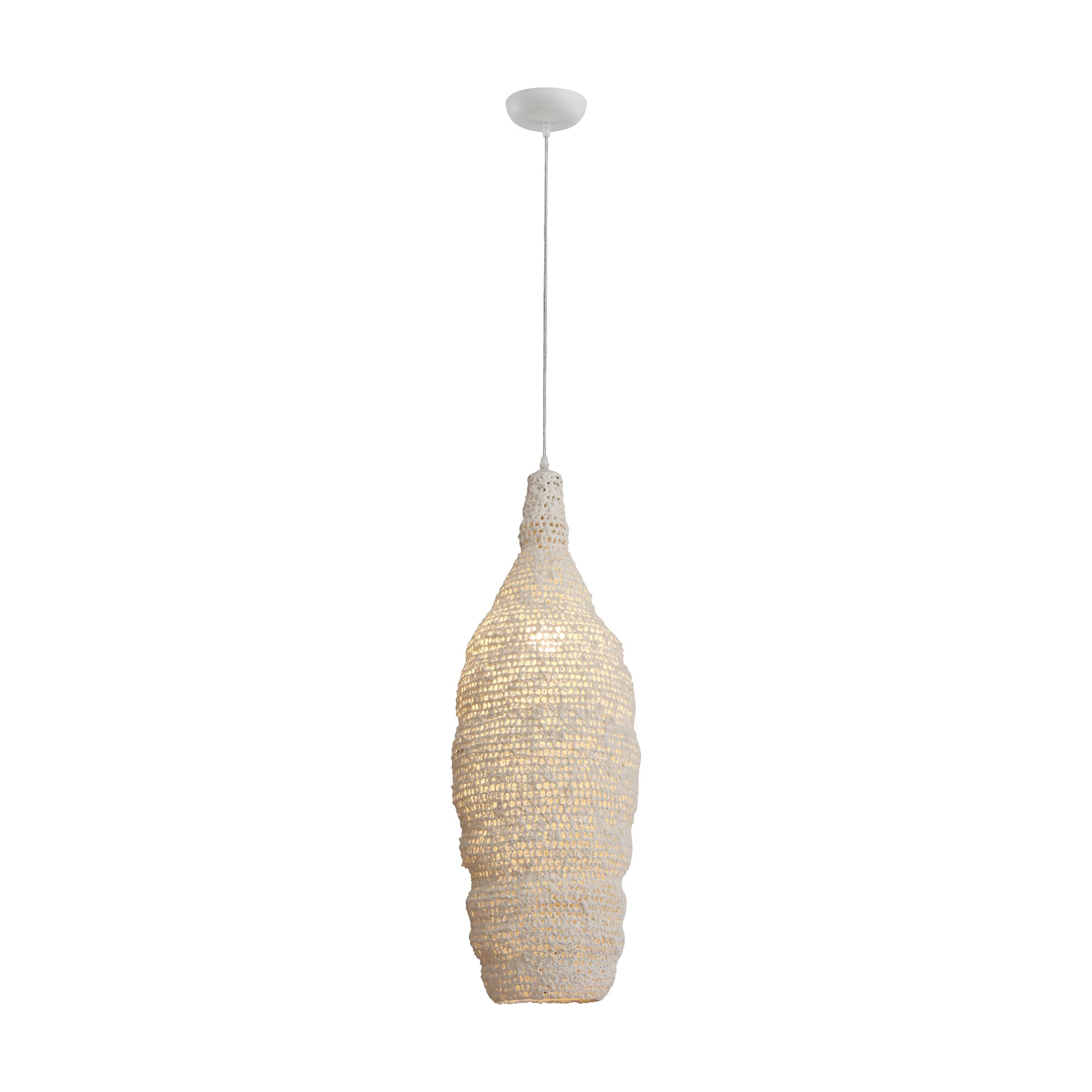 Sirok Hanging Lamp in White Paper, 30cm - image 1