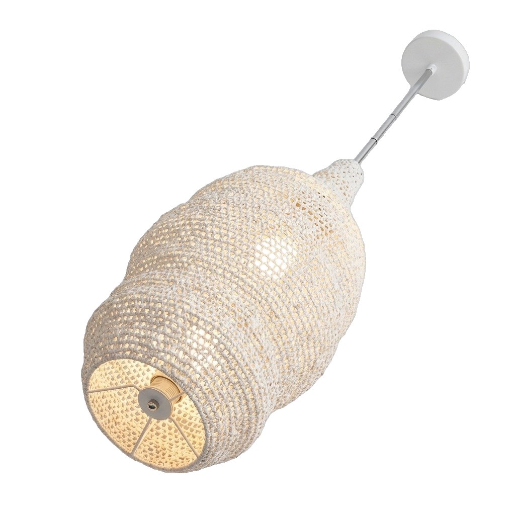 Sirok Hanging Lamp in White Paper, 30cm - image 2