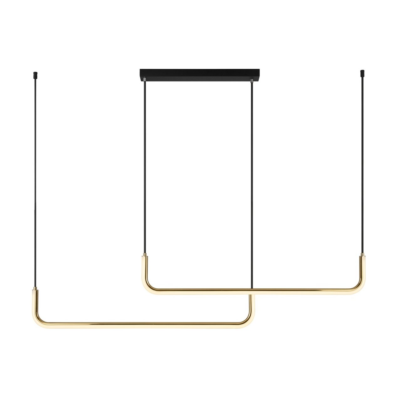Stilo Doble Hanging Lamp in Black Aluminium - image 2
