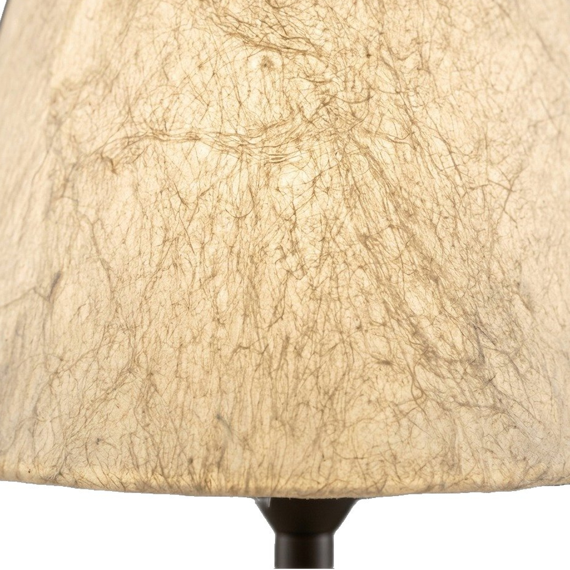 Mycen Table Lamp with Black Aluminium Base and Natural Mulberry Silk Shade - image 2