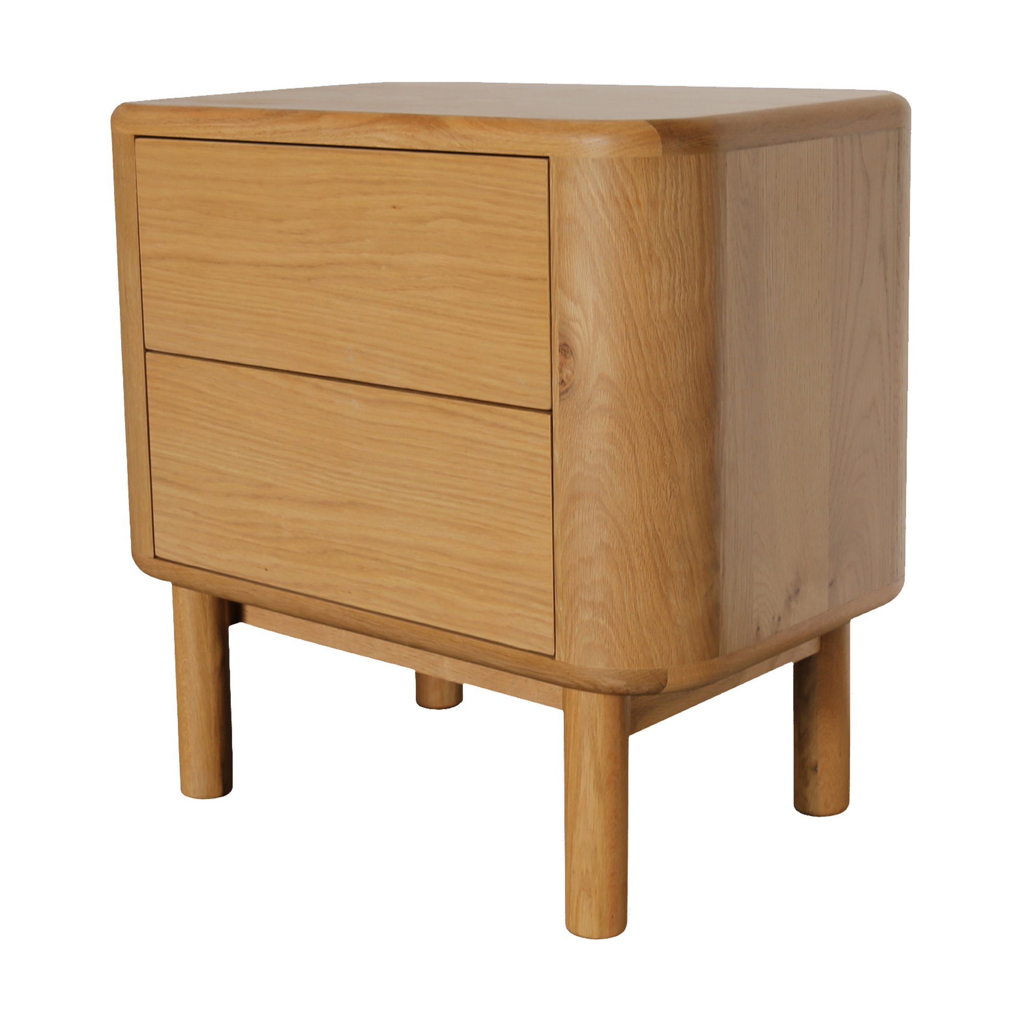 Froda Bedside Cabinet in Natural Oak Veneer - image 2