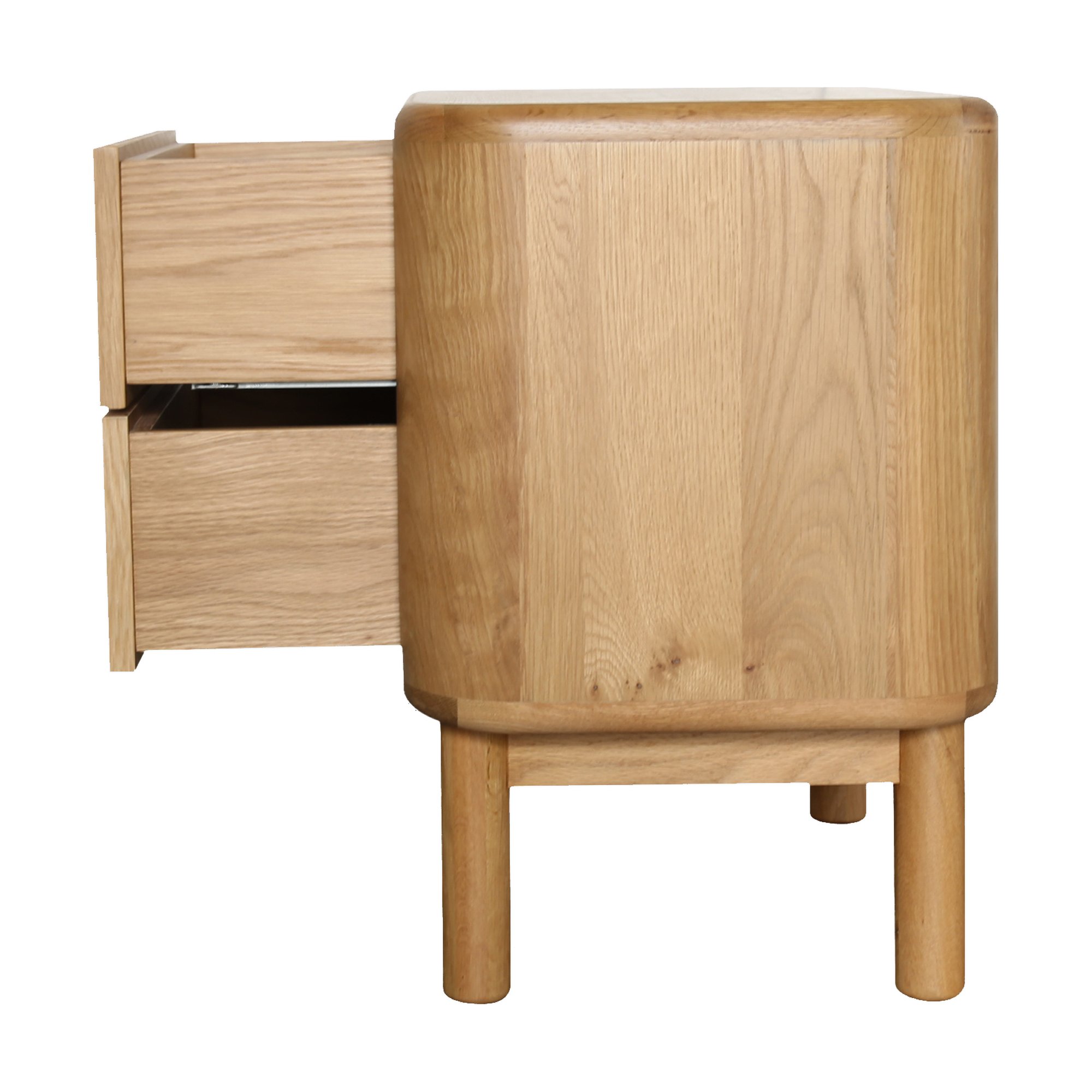 Froda Bedside Cabinet in Natural Oak Veneer - image 3