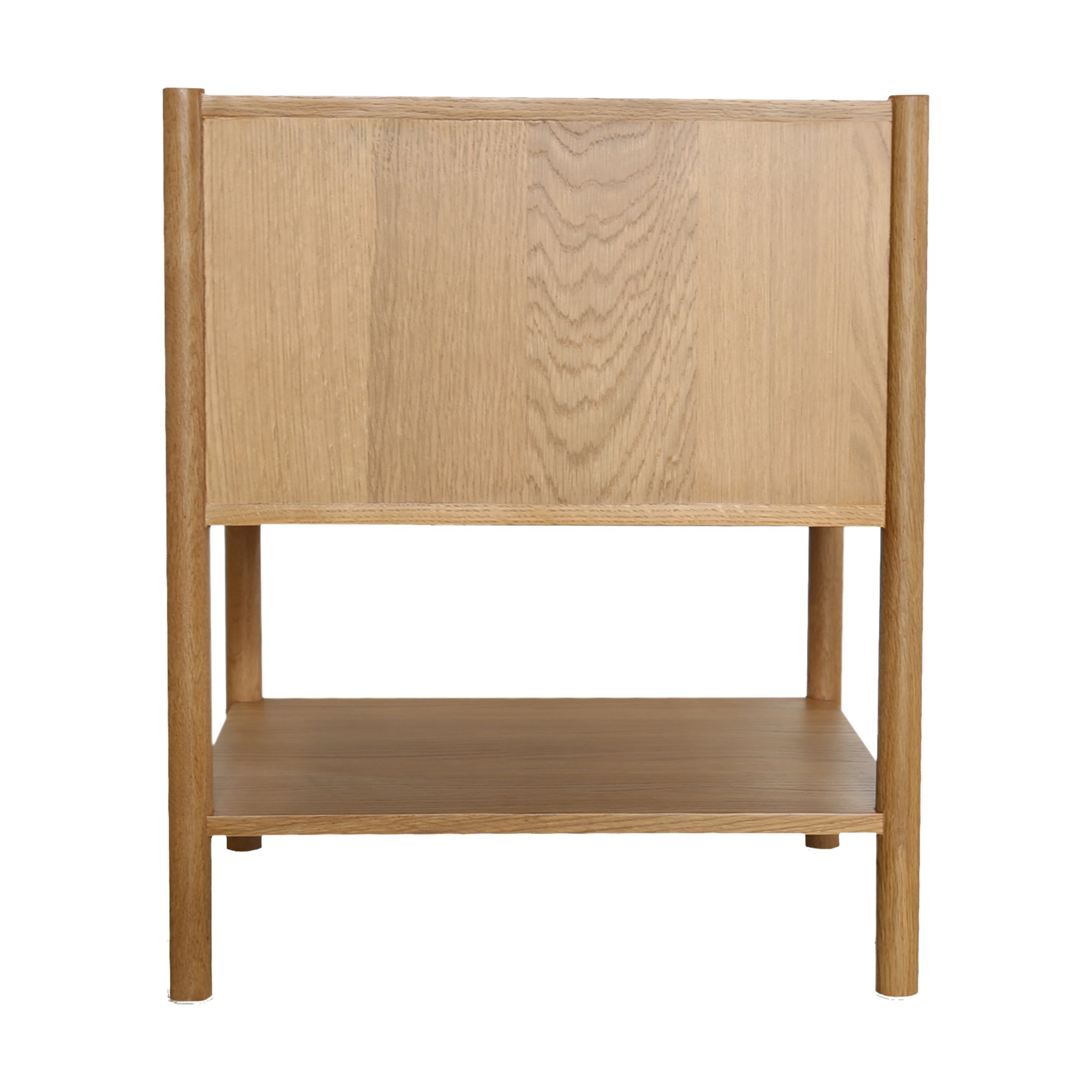 Lumen Bedside Table with Natural Oak Frame and Natural Oak Veneer Body - image 4
