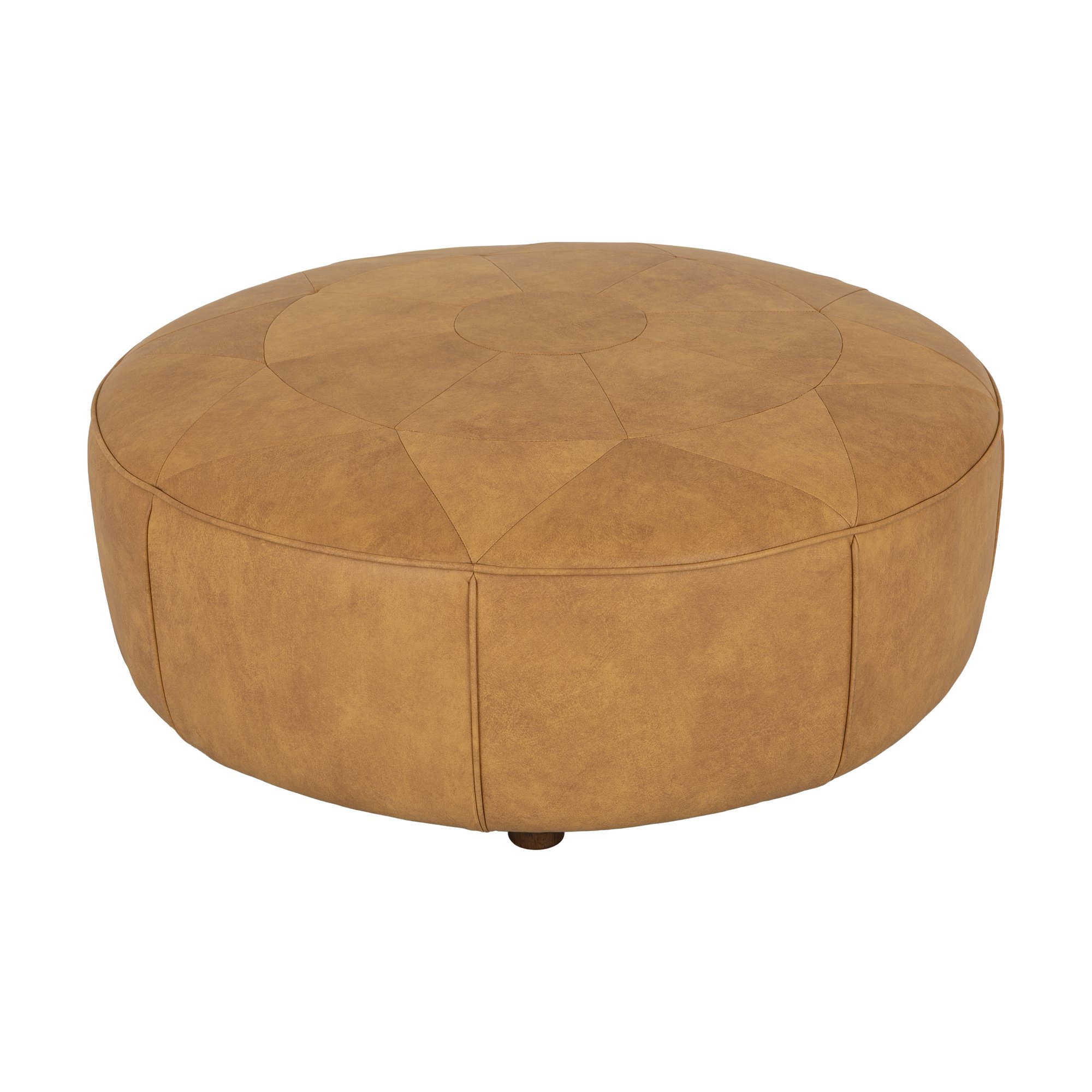 Otomana Compass con Cuero Courier Tan - image 2