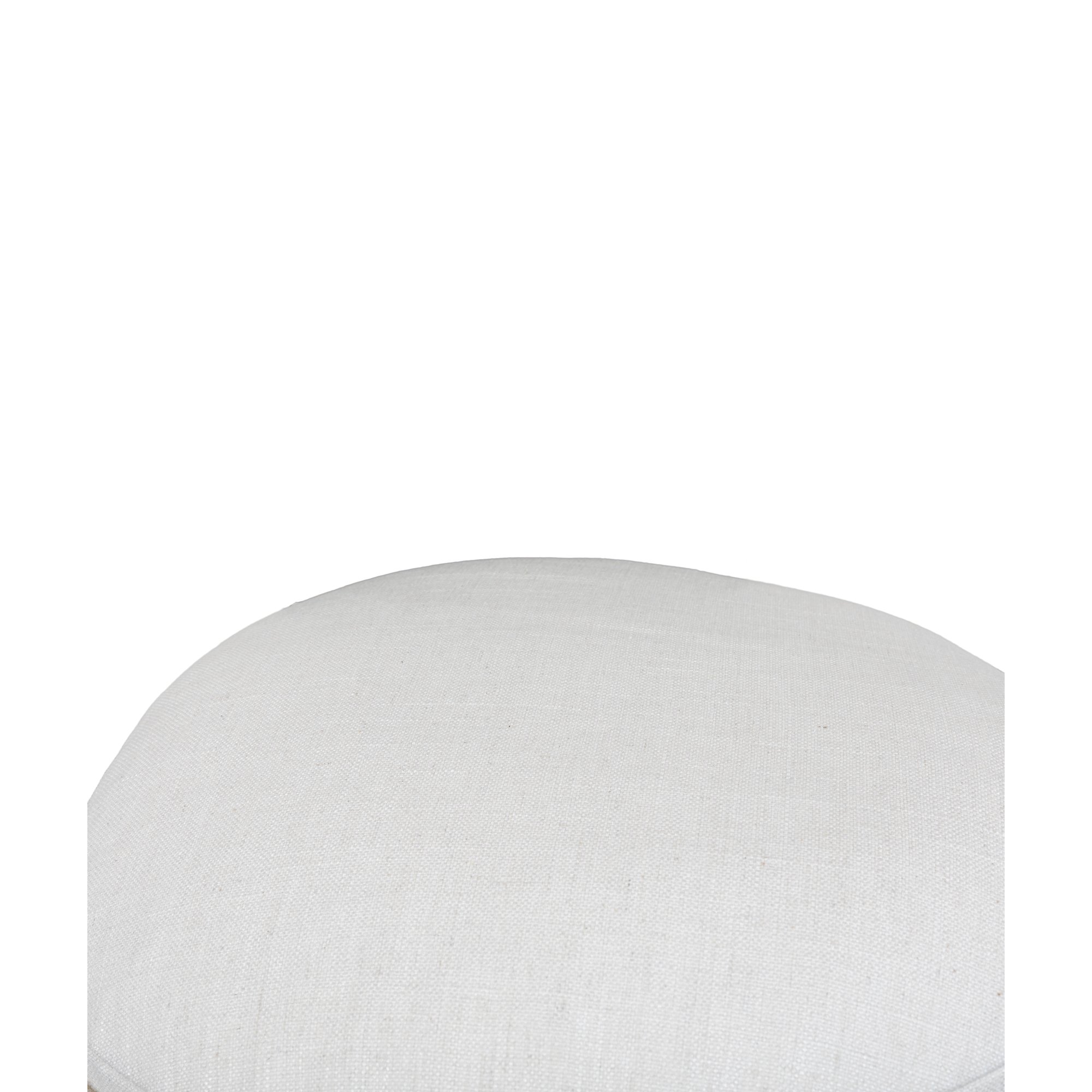 Round Pillow with FLW Off White Fabric - image 2