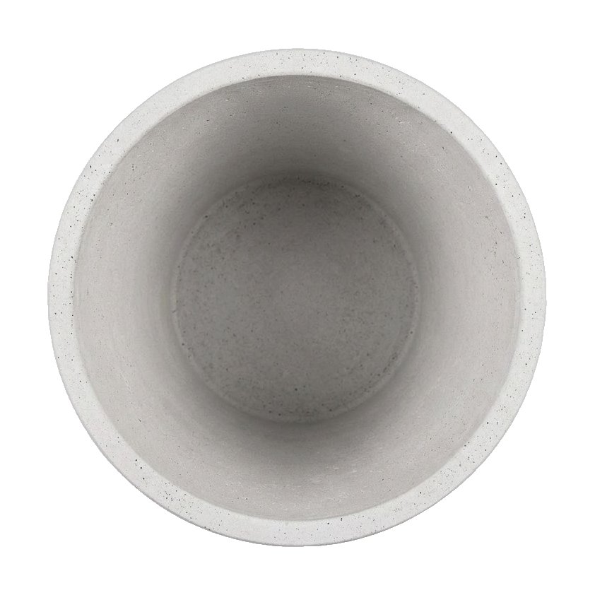 Maceta de Fibrocemento Ligero con Forma de Campana en Blanco Hueso, tamaño 55x47cm - image 3
