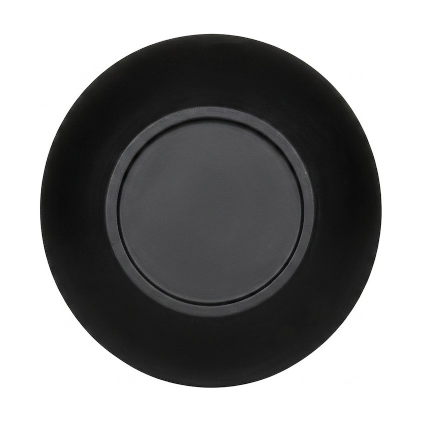Light Fiber Cement Pot with Bowl Shape in Black, 55x40cm size - image 2