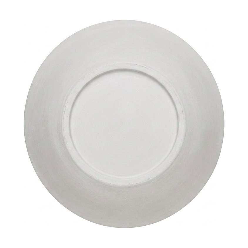 Light Fiber Cement Pot with Bowl Shape in Off White, 43x32cm size - image 2