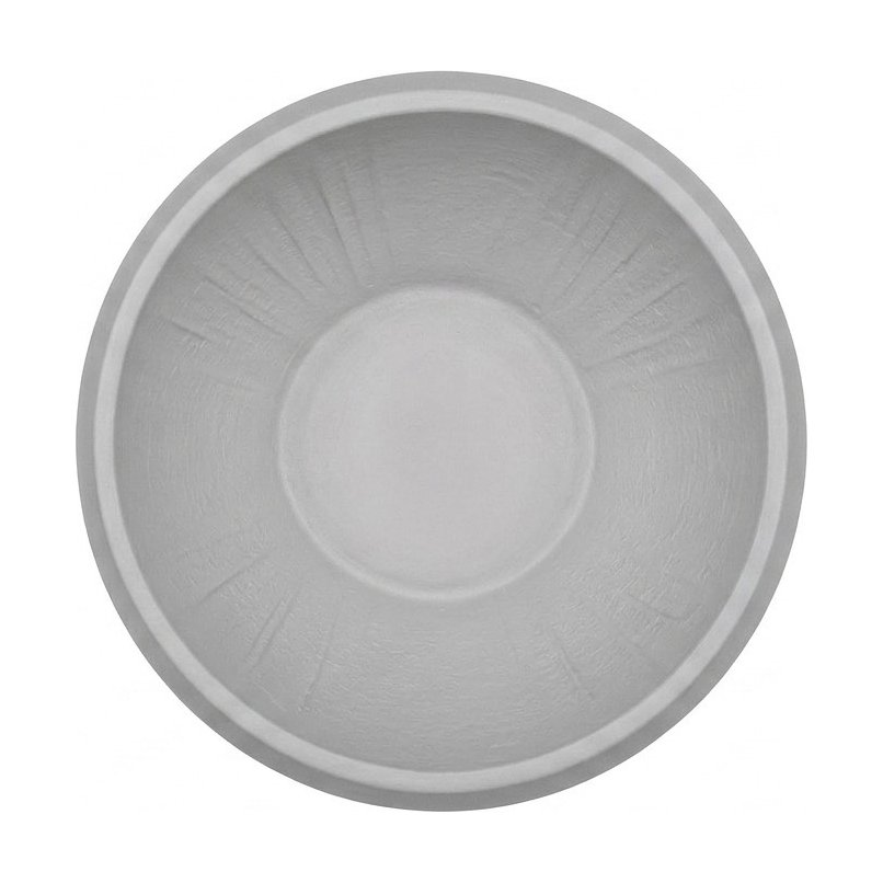 Light Fiber Cement Pot with Bowl Shape in Off White, 43x32cm size - image 3