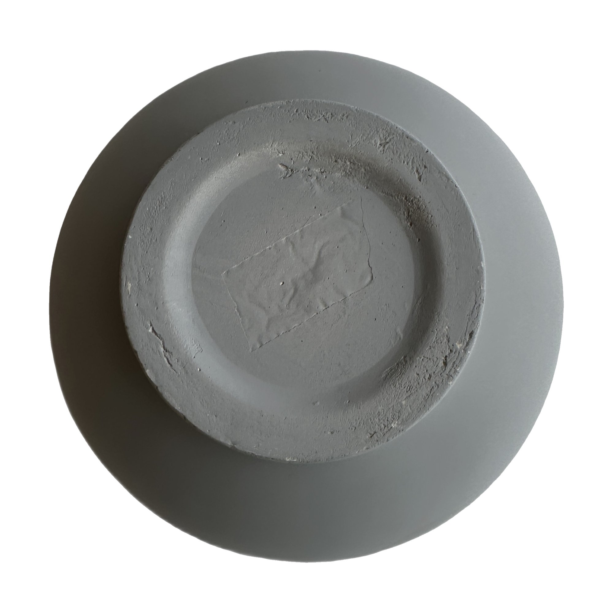 Light Fiber Cement Pot with China Bowl Shape in Light Gray, 45x18cm size - image 4