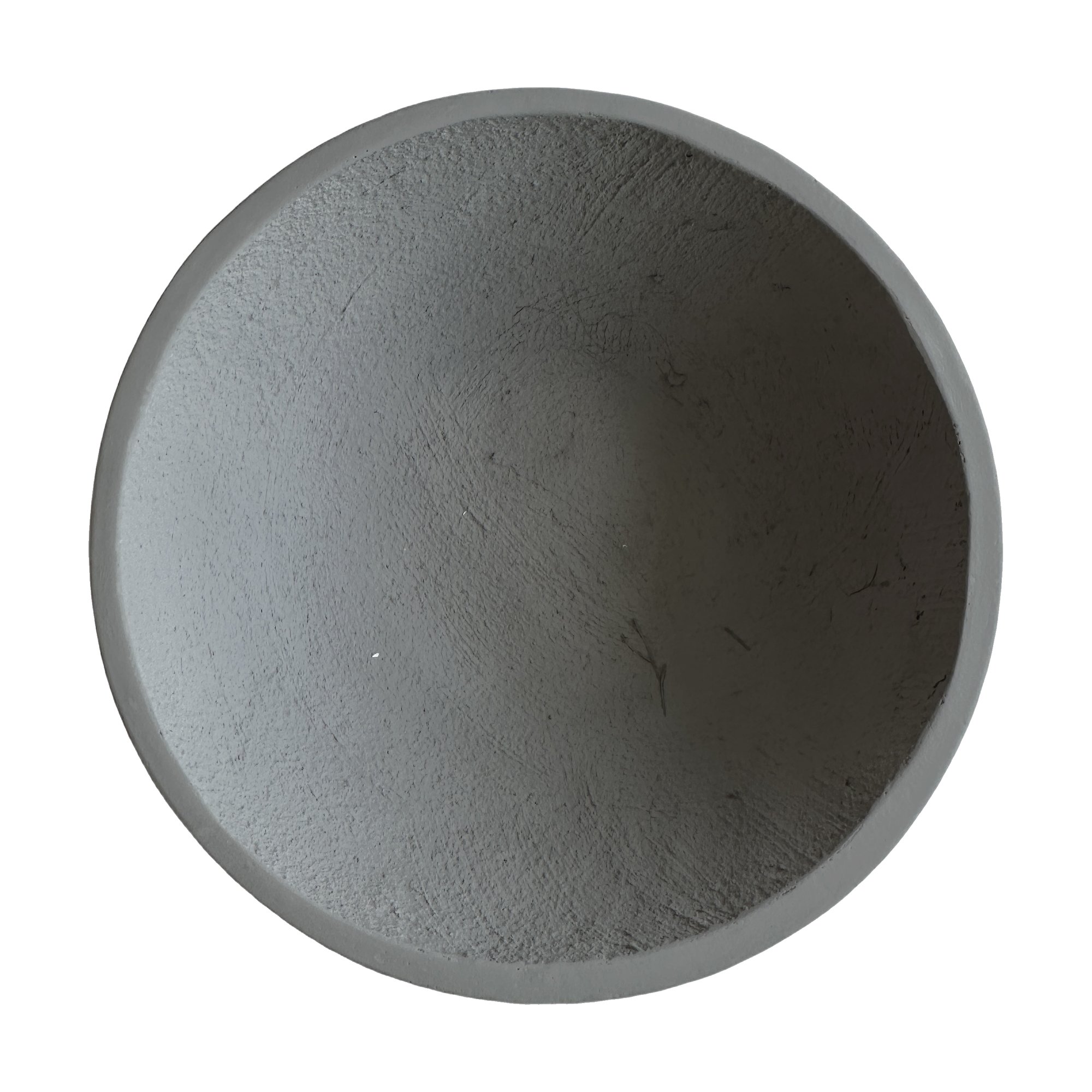 Light Fiber Cement Pot with China Bowl Shape in Light Gray, 55x22cm size - image 2