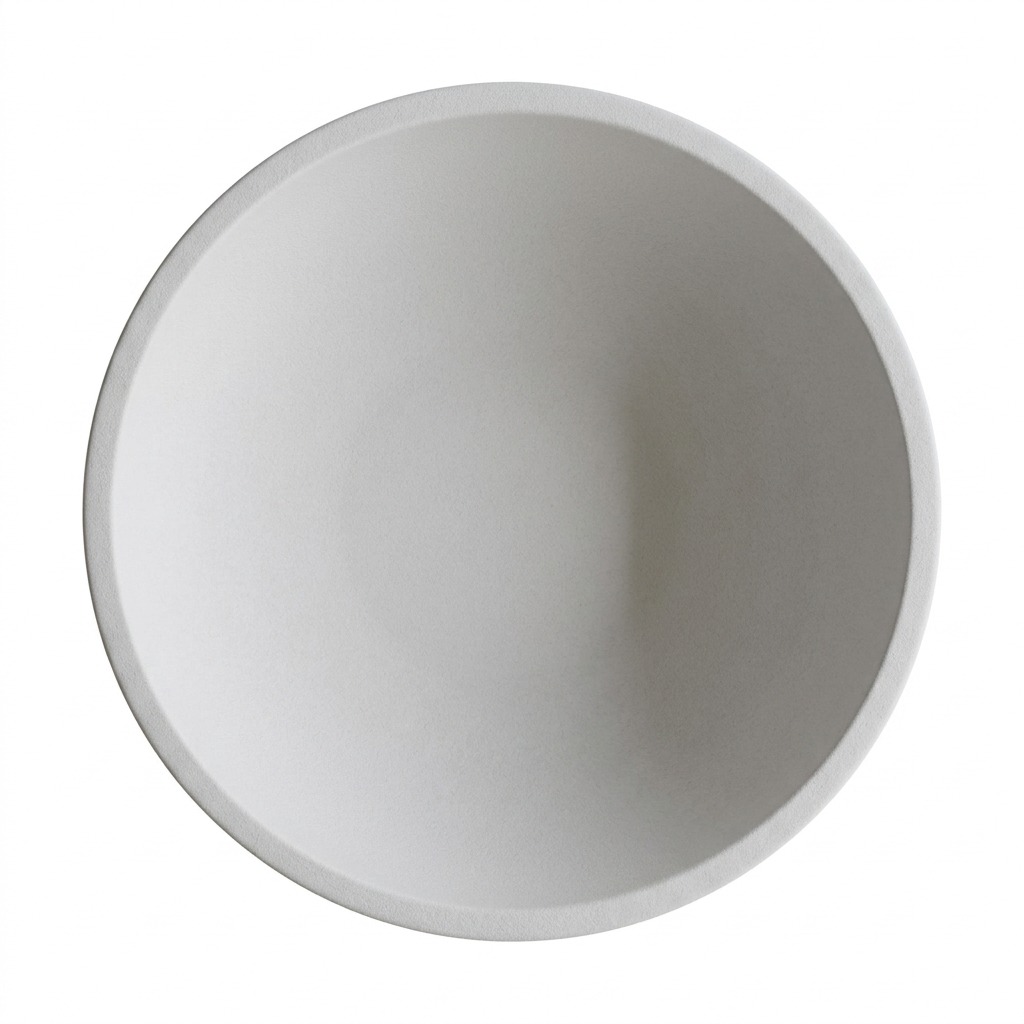 Maceta de Fibrocemento Ligero con Forma de Cuenco Chino en Blanco Hueso, tamaño 45x18cm - image 2