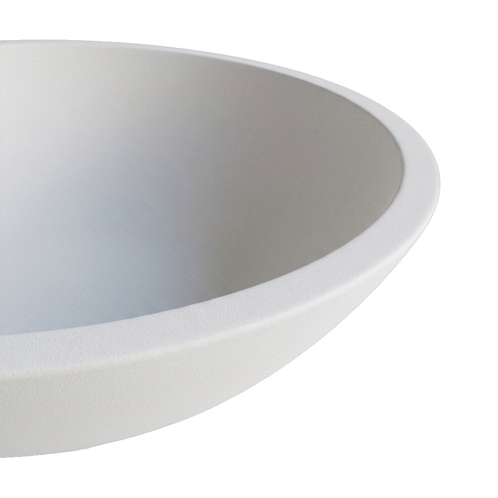 Maceta de Fibrocemento Ligero con Forma de Cuenco Chino en Blanco Hueso, tamaño 45x18cm - image 3
