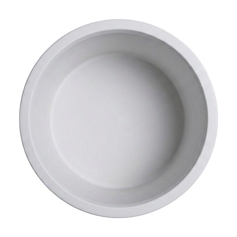 Maceta de Fibrocemento Ligero con Forma de Cilindro en Blanco Hueso, tamaño 18x21cm - image 2