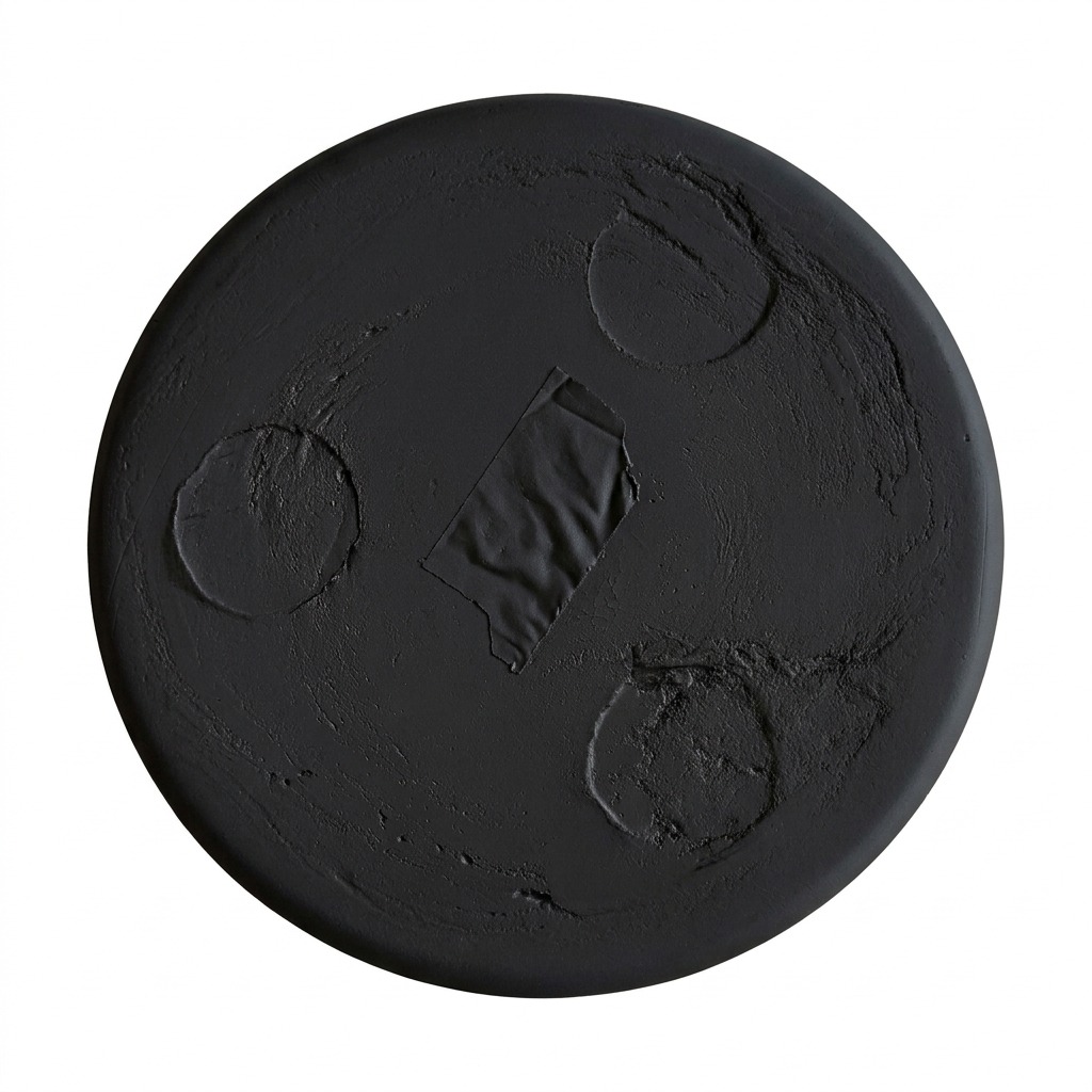 Maceta de Fibrocemento Ligero con Dinner Forma de Cuenco en Negro, tamaño 45x13cm - image 3