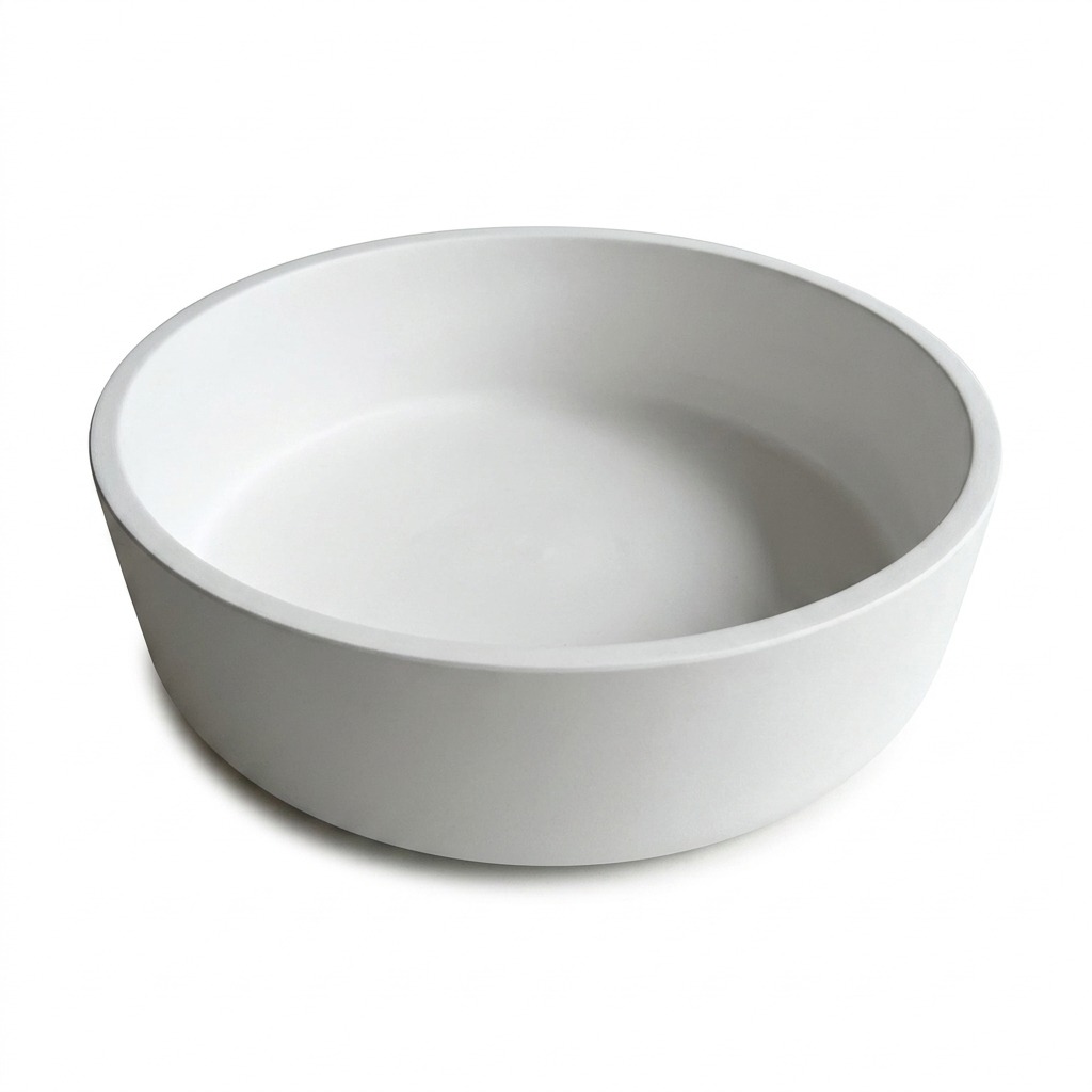 Maceta de Fibrocemento Ligero con Dinner Forma de Cuenco en Blanco Hueso, tamaño 45x13cm - image 2