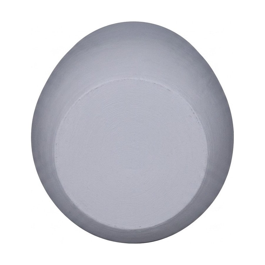 Maceta de Fibrocemento Ligero con Forma de Gota en Gris Claro, tamaño 20x20cm - image 4