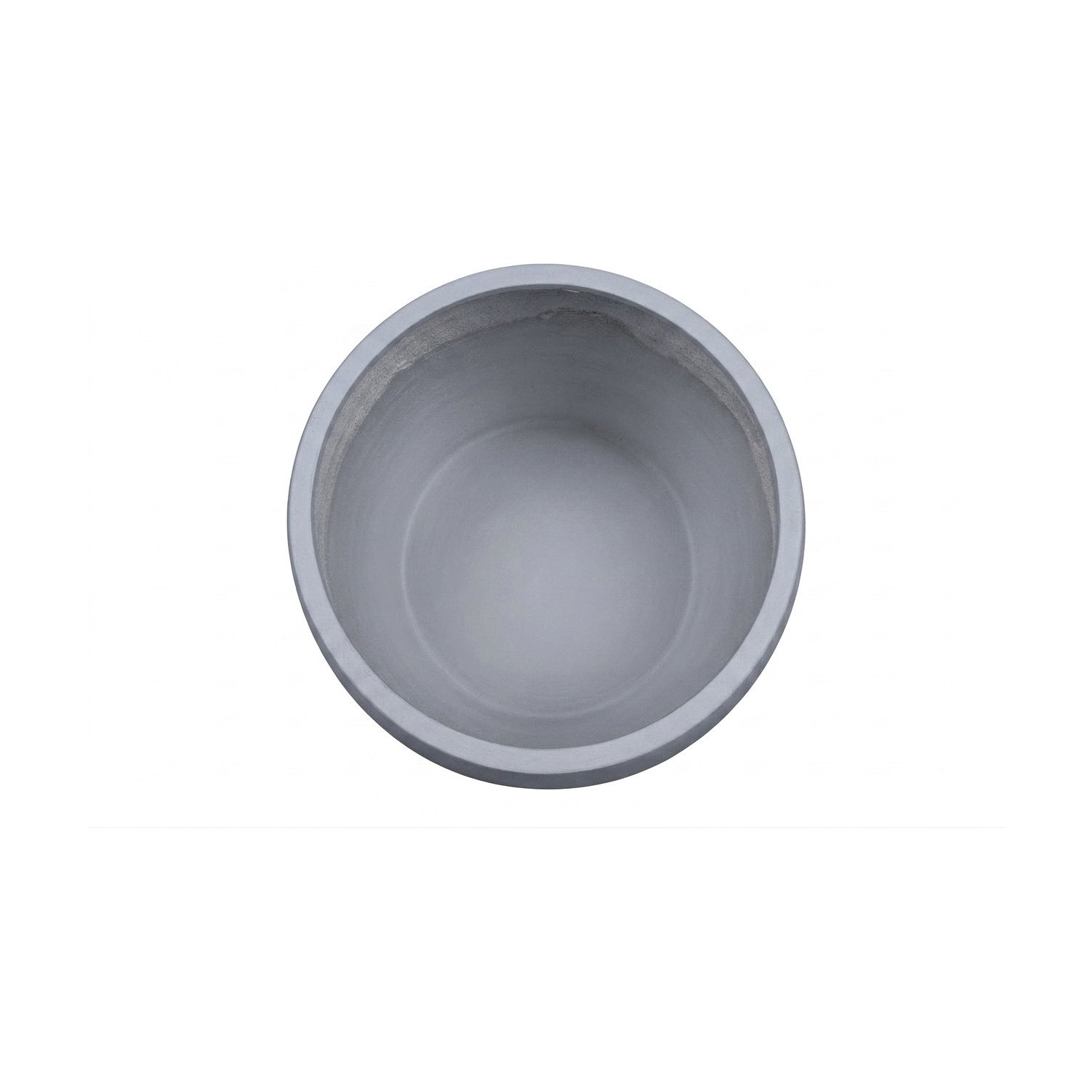 Maceta de Fibrocemento Ligero con Forma de Gota en Gris Claro, tamaño 27x27cm - image 2