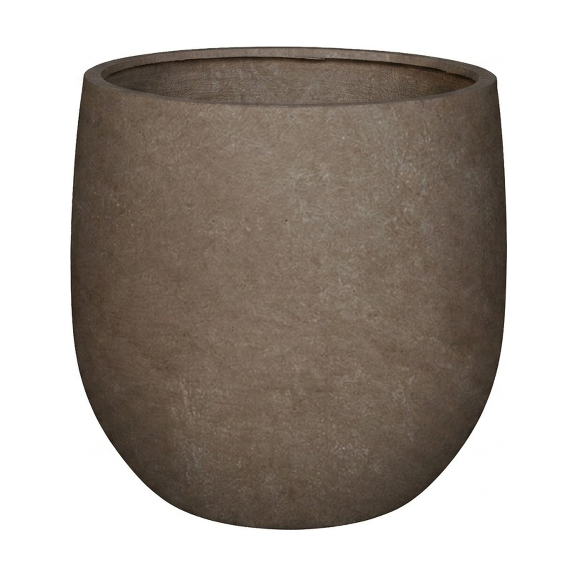 Maceta de Fibrocemento Ligero con Forma de Gota en Taupe, tamaño 27x27cm - image 1