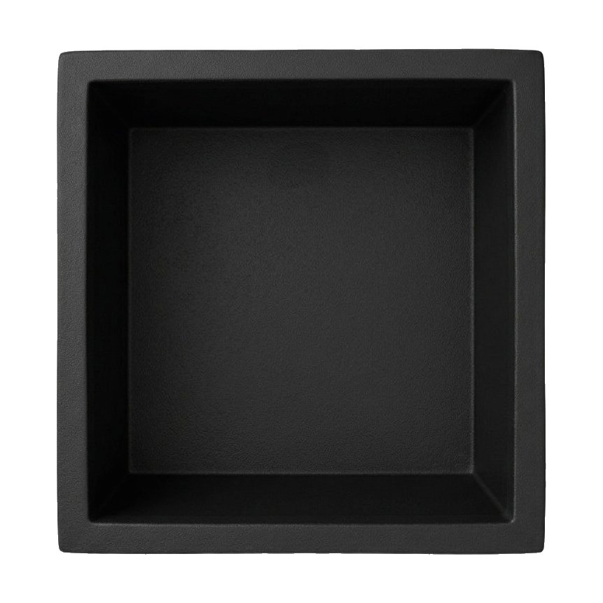 Maceta de Fibrocemento Ligero con Forma de Rectángulo Alto en Negro, tamaño 36x45cm - image 3
