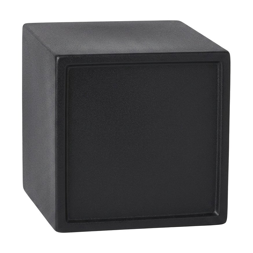 Maceta de Fibrocemento Ligero con Forma de Rectángulo Alto en Negro, tamaño 42x52cm - image 3