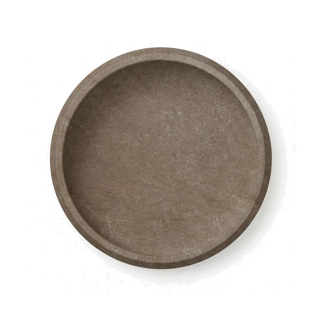 Maceta de Fibrocemento Ligero con Forma de Platillo en Taupe, tamaño 35x18cm - image 2