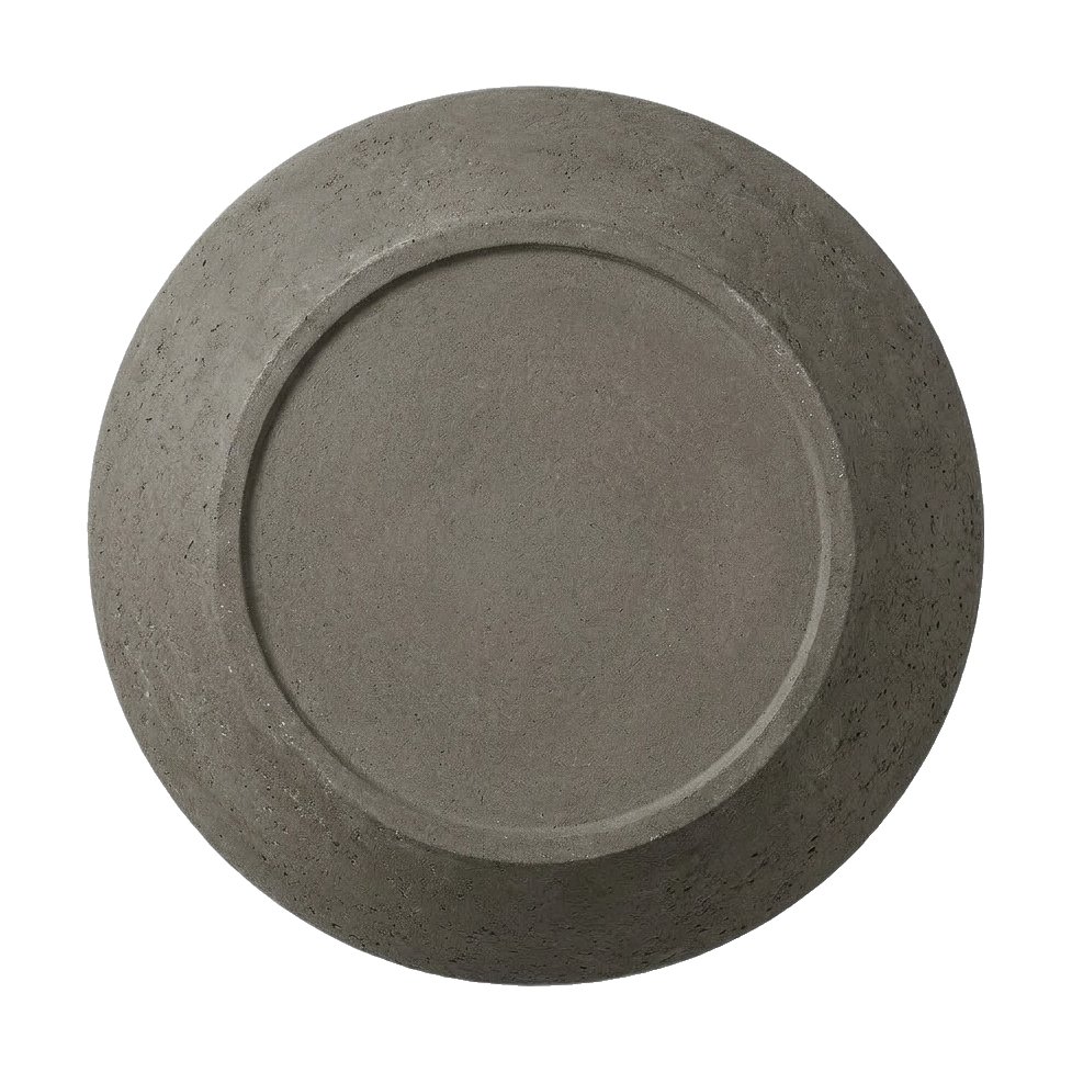 Maceta de Fibrocemento Ligero con Forma de Platillo en Taupe, tamaño 45x21cm - image 4