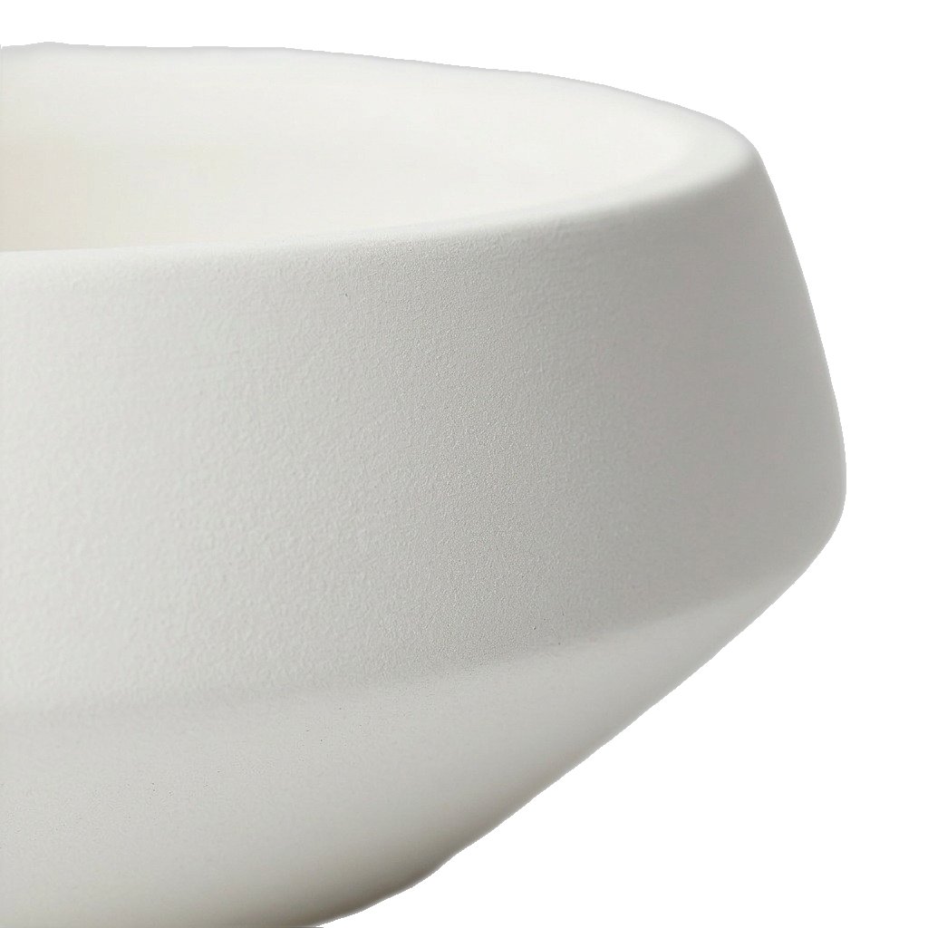 Maceta de Fibrocemento Ligero con Forma de Platillo en Blanco Hueso, tamaño 45x21cm - image 4