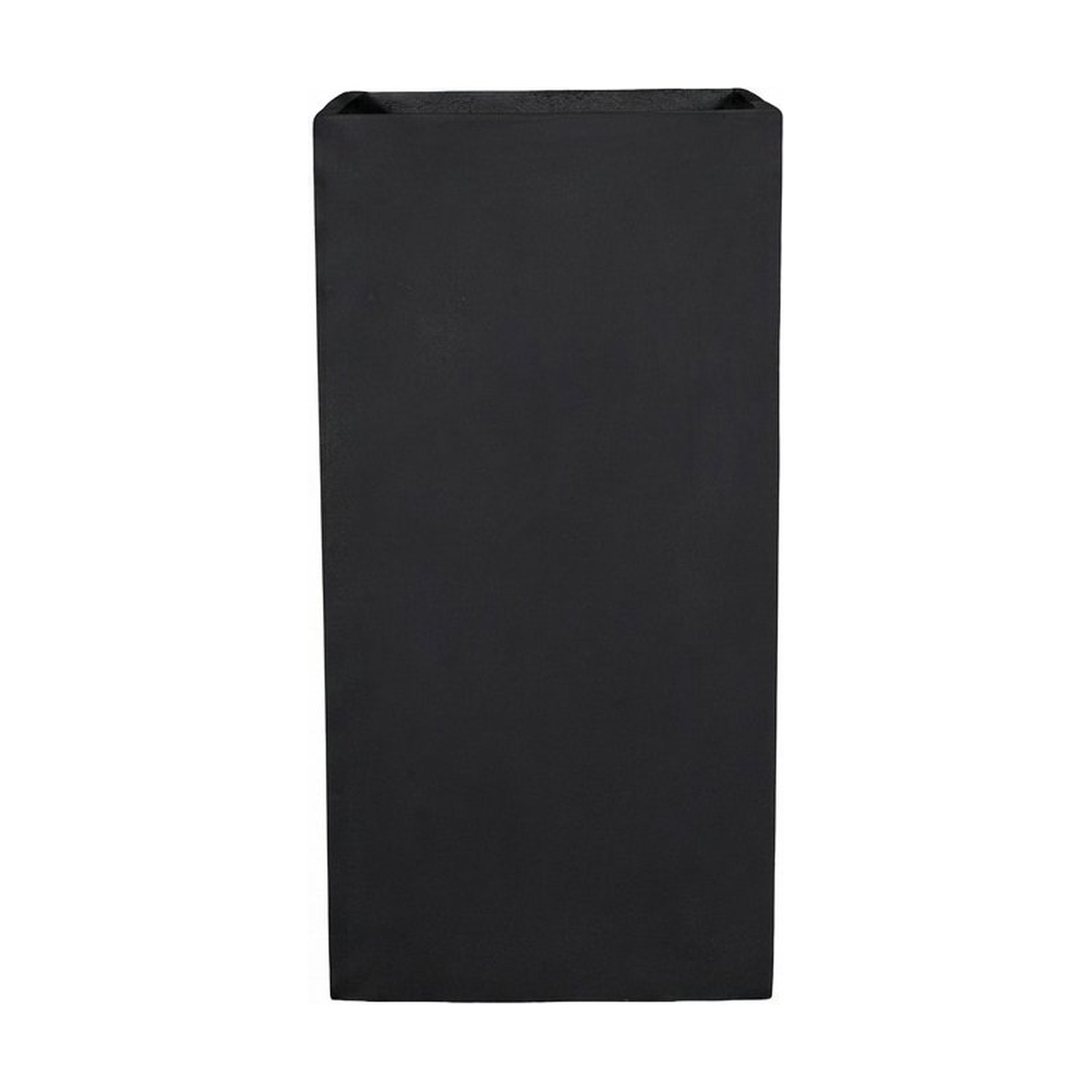 Maceta de Fibrocemento Ligero con Forma de Rectángulo Alto en Negro, tamaño 40x80cm - image 1