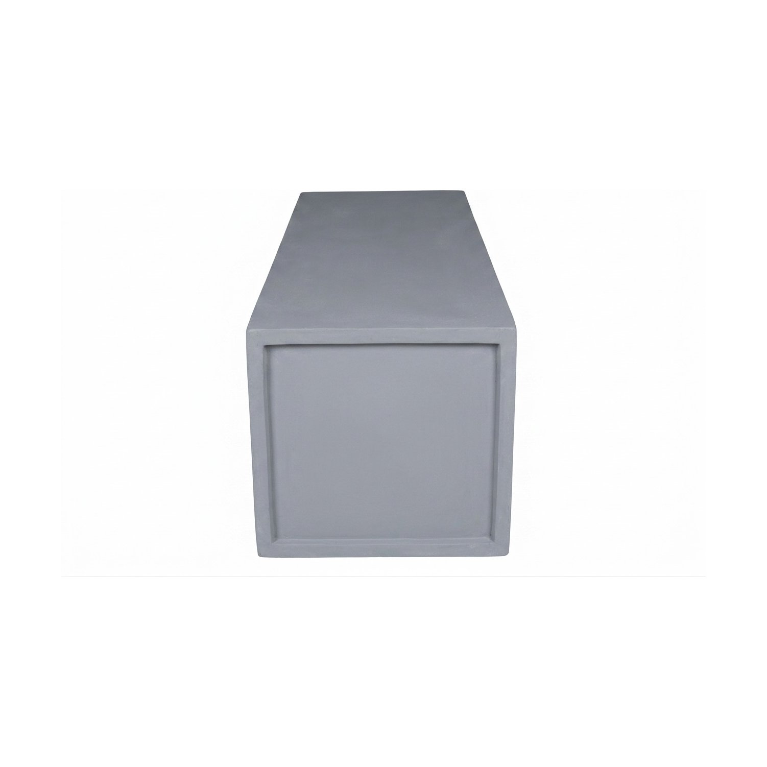 Maceta de Fibrocemento Ligero con Forma de Rectángulo Alto en Gris Claro, tamaño 33x68cm - image 2