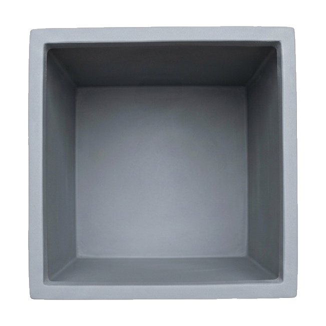 Maceta de Fibrocemento Ligero con Forma de Rectángulo Alto en Gris Claro, tamaño 40x80cm - image 4