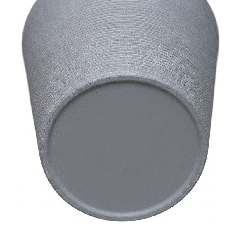Light Fiber Cement Pot with Cone Shape in Light Gray, 24x18cm size - image 2
