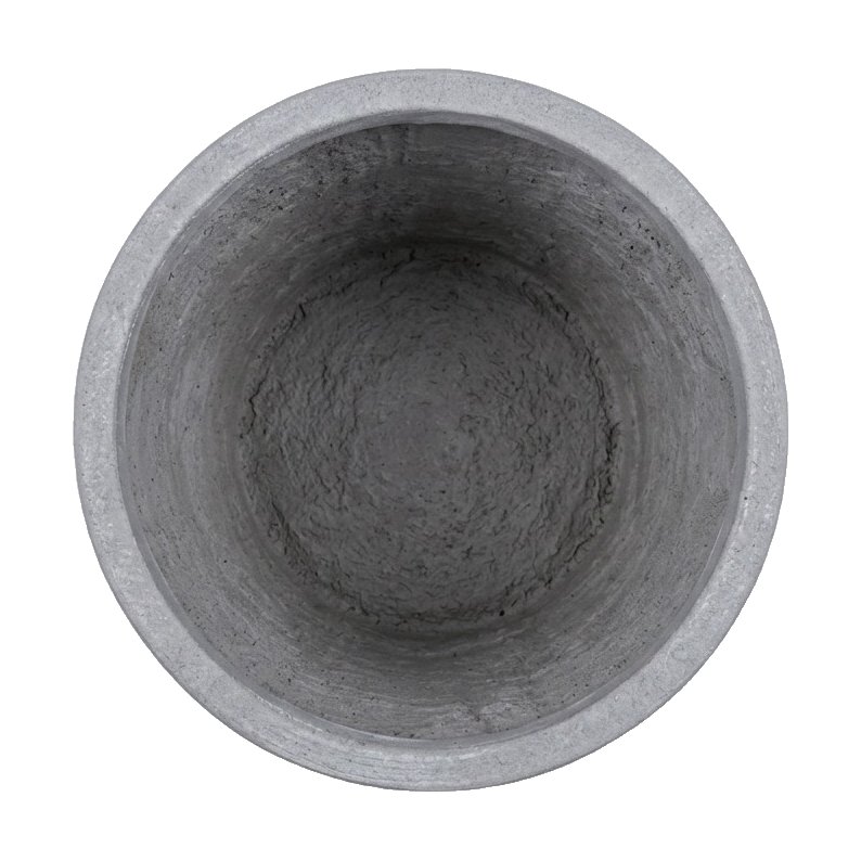Maceta de Fibrocemento Ligero con Forma de Cono en Gris Claro, tamaño 30x24cm - image 4