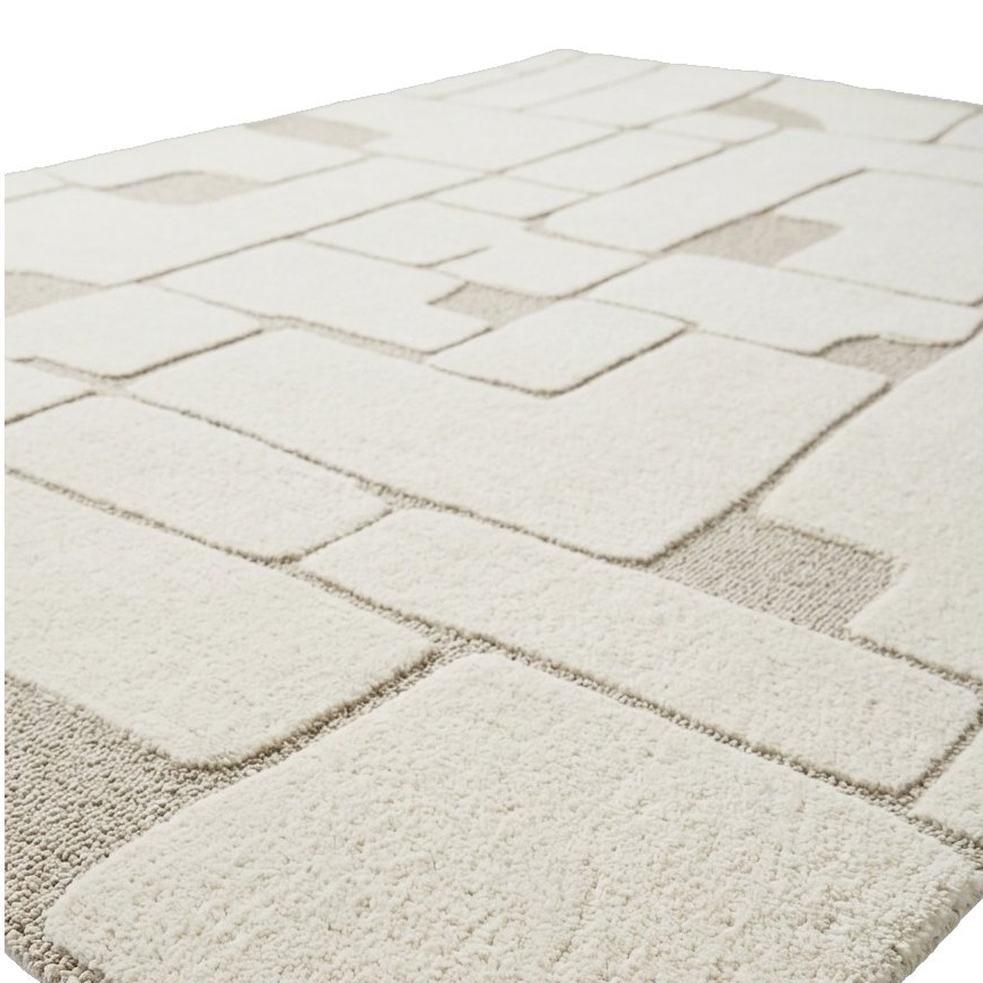 Alfombra Asmara hecha con Lana White Sand en 10x14 pies - image 4