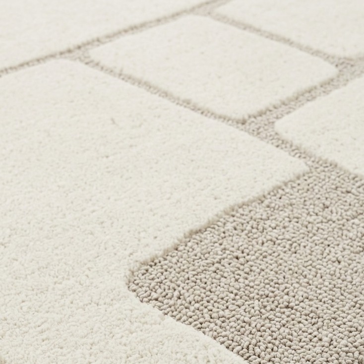 Alfombra Asmara hecha con Lana White Sand en 6x9 pies - image 5