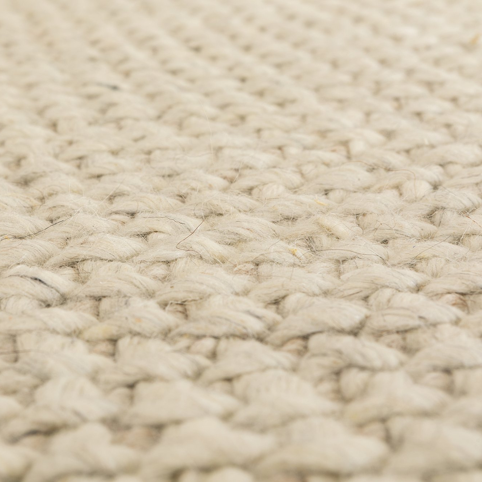 Loop Rug made with Ivory Wool in 8x10 feet - image 3