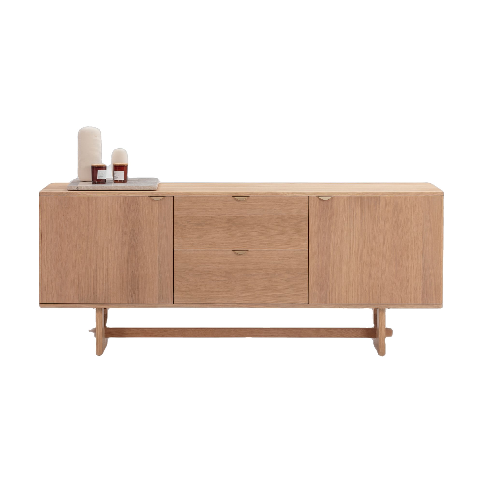 Arch Sideboard in Natural Oak Veneer, 180cm - image 4