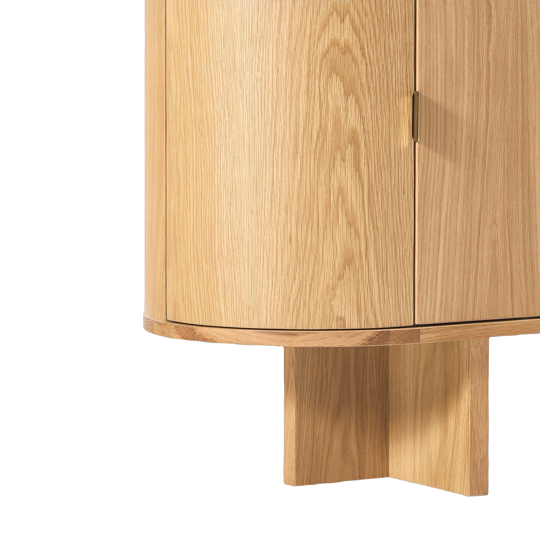 Ciso Sideboard with Natural Oak Veneer Frame and Natural Travertine Top in 180cm - image 5