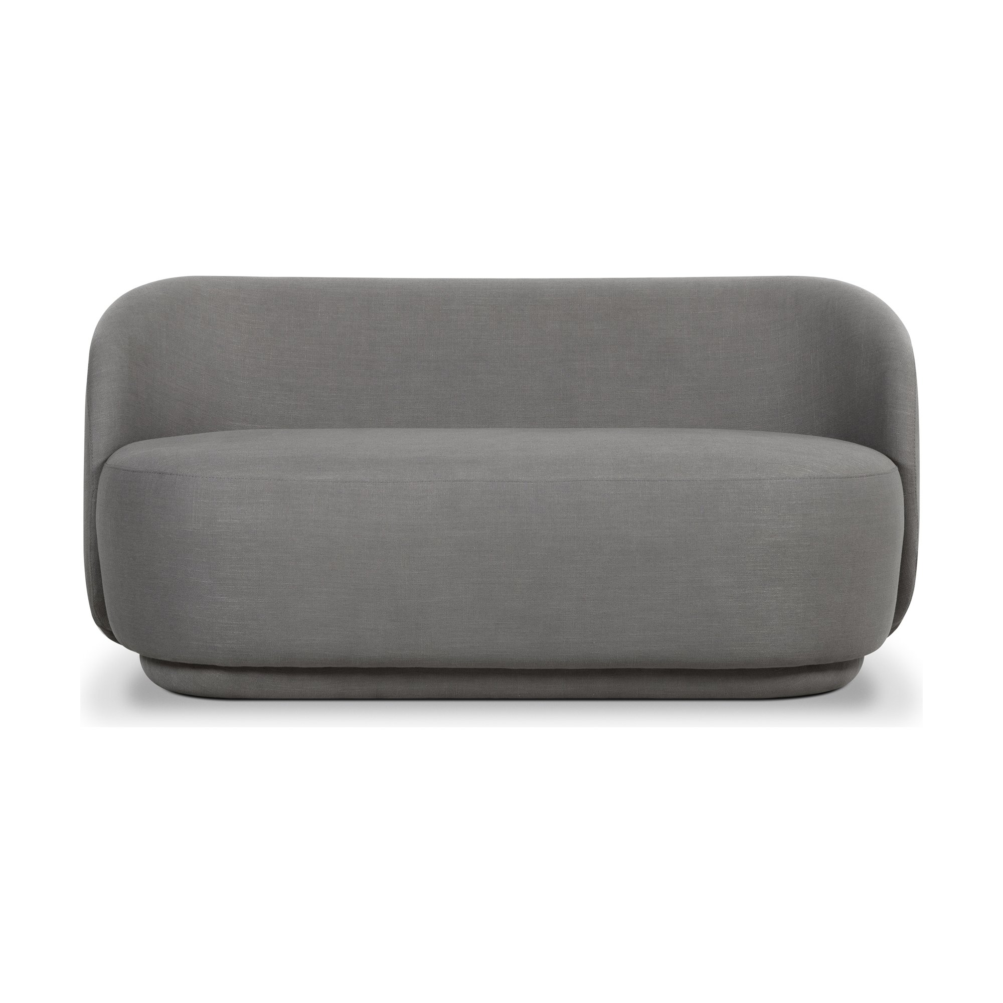 Shell 2 Seater Sofa with Diego Steel Fabric - image 2