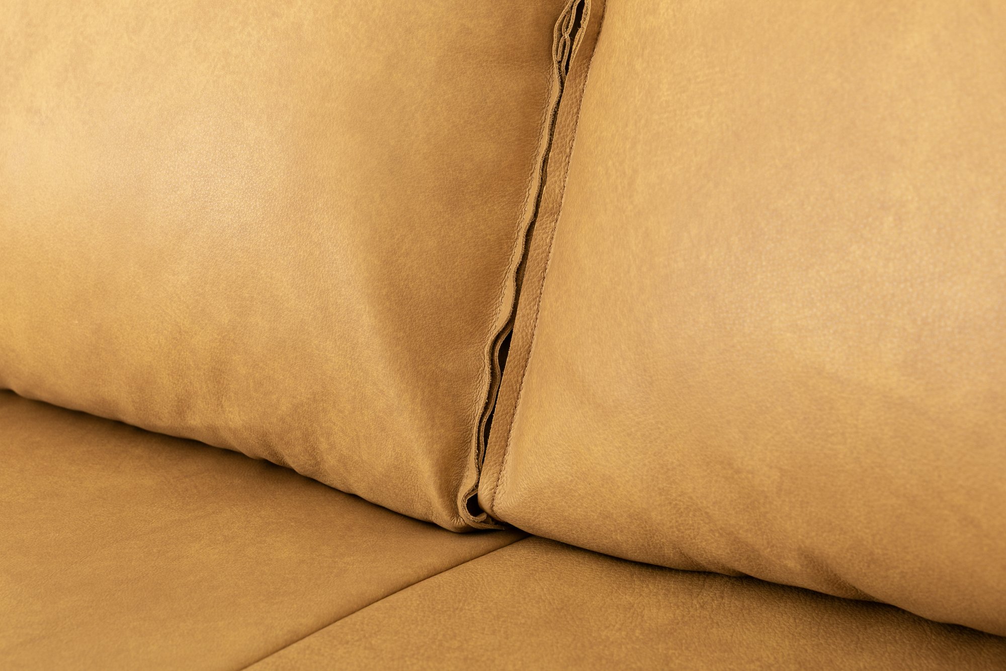 Bowery 3 Seater Sofa with Black Steel Legs and Courier Tan Leather - image 4