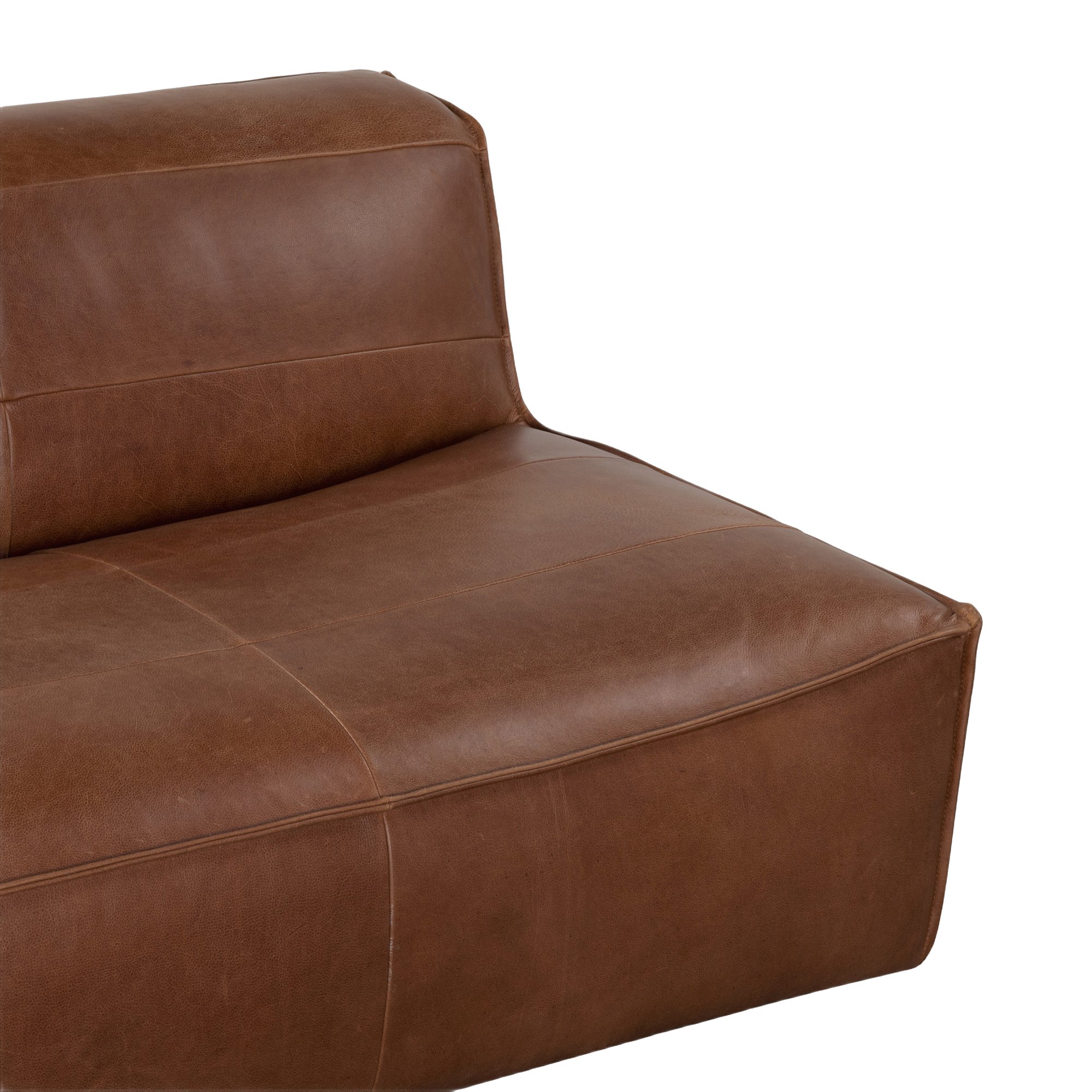Crest 3 Seater Sofa with Ostuni Pecan Leather - image 6
