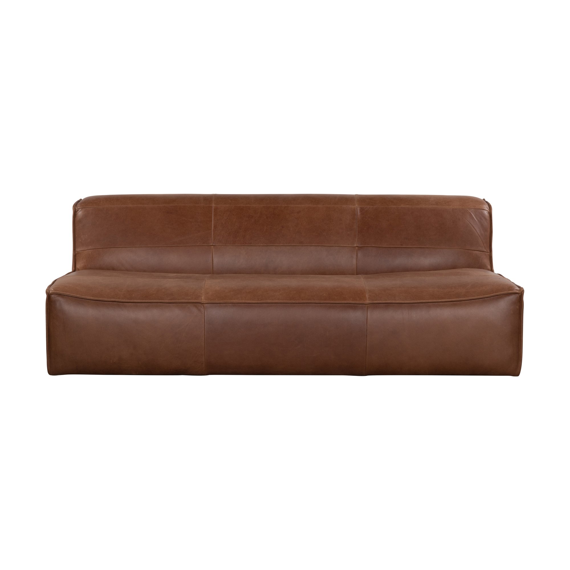 Crest 3 Seater Sofa with Ostuni Pecan Leather - image 7