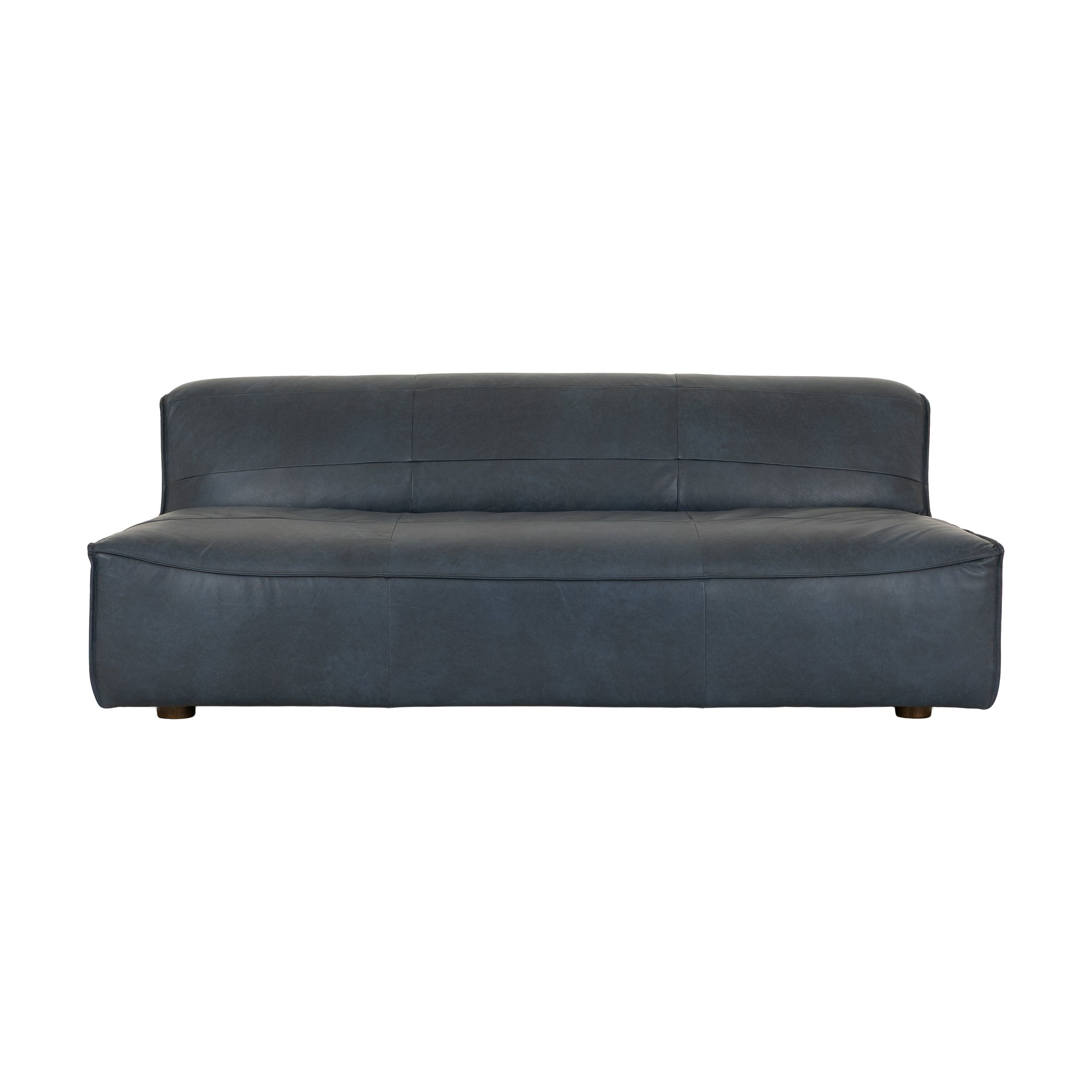 Sofá Crest de 3 Plazas con Cuero Oxford Blue - image 2