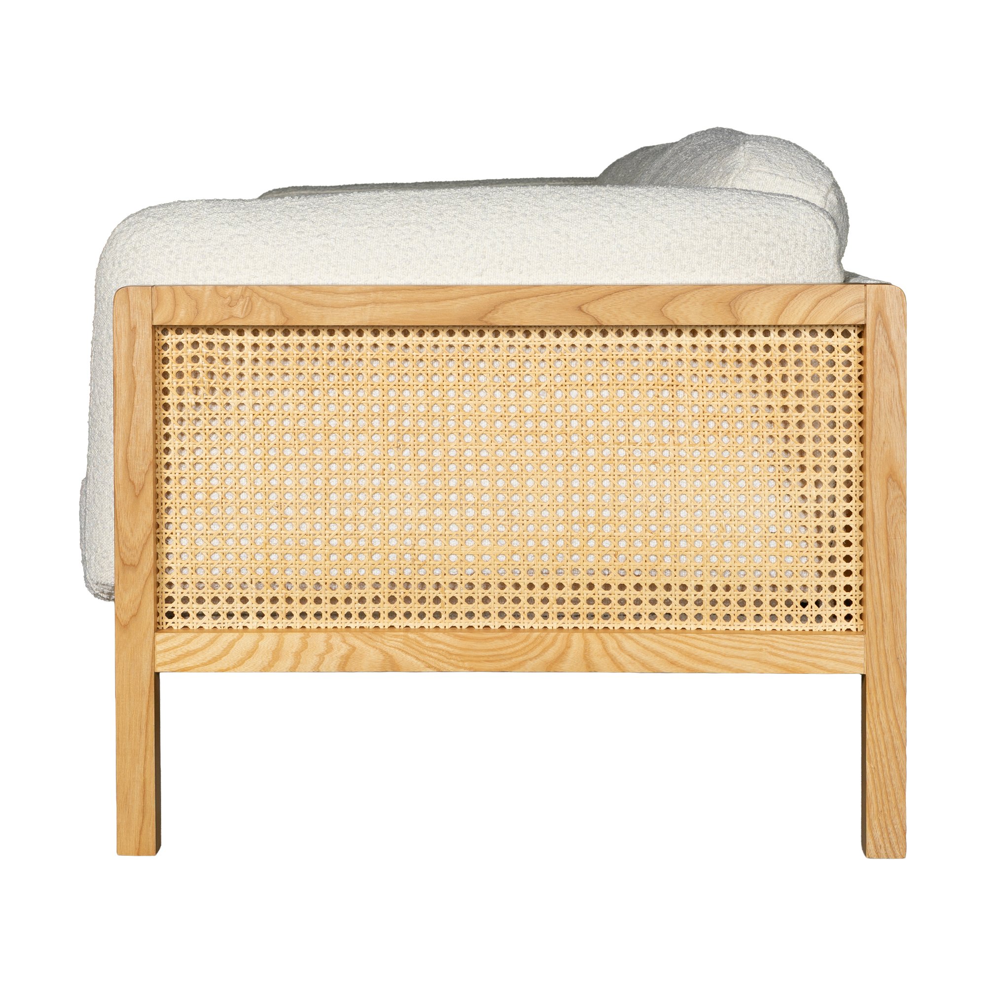 Sofá Rufus de 3 Plazas con Estructura de Fresno Natural y Tela Boucle Cream - image 7
