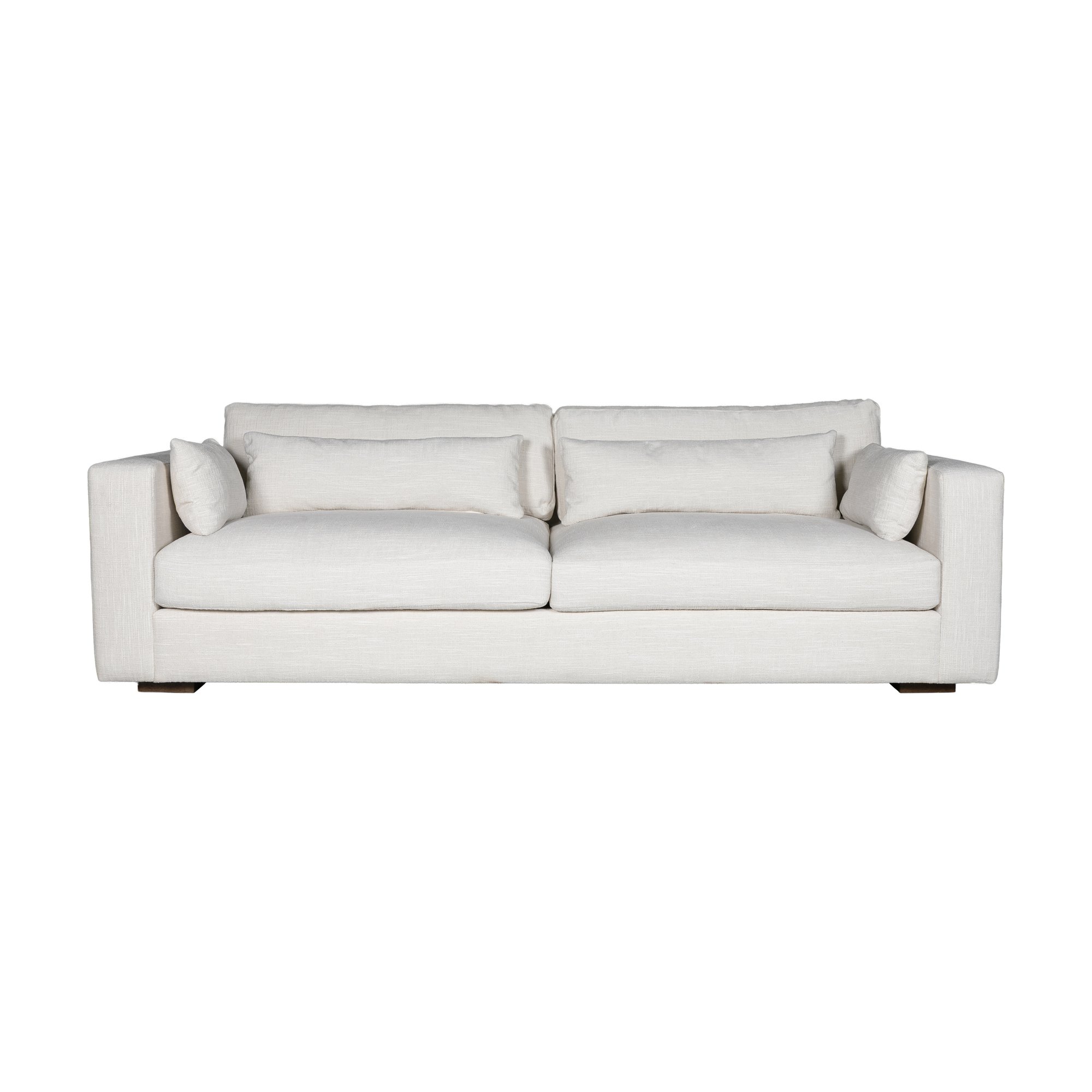 Bantry 4 Seater Sofa with Crosshatch Cream Fabric - image 2