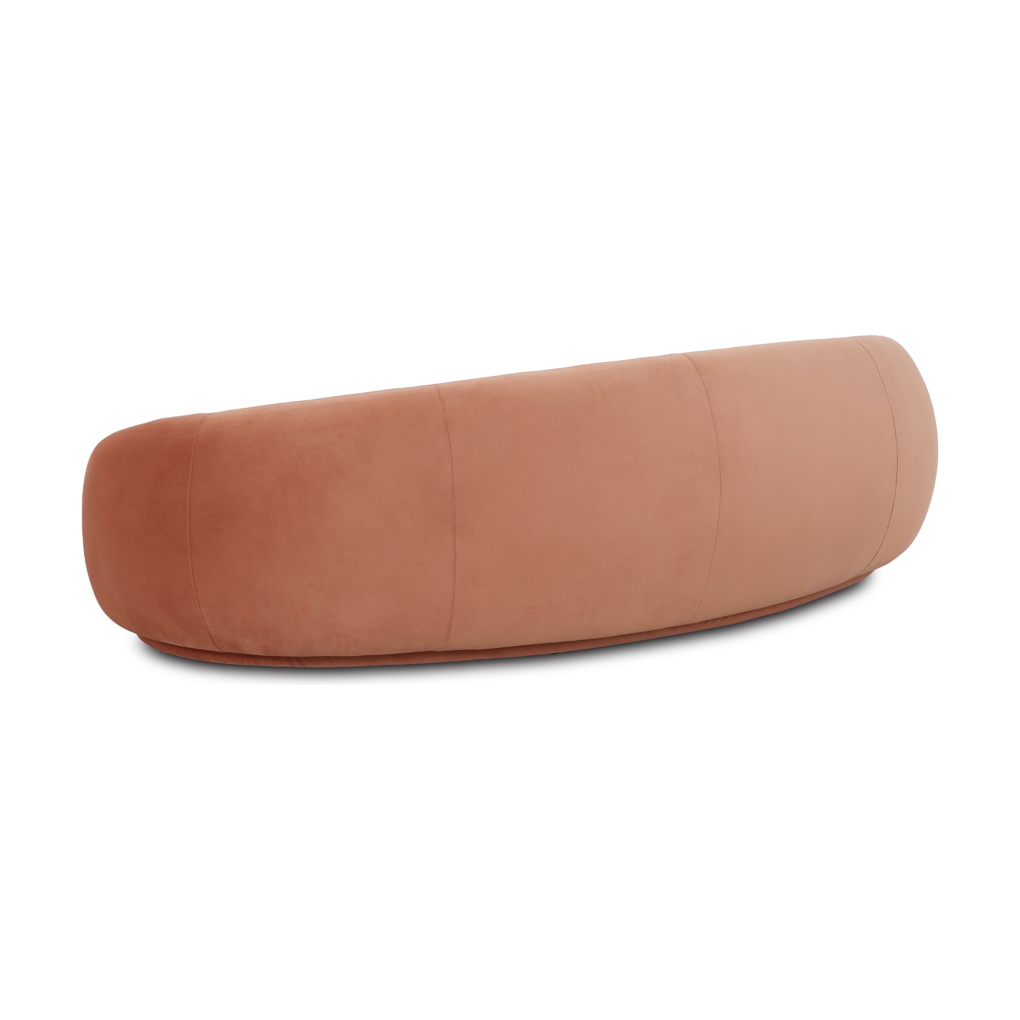 Moon 4 Seater Sofa with ECO Velvet Salmon Fabric - image 4