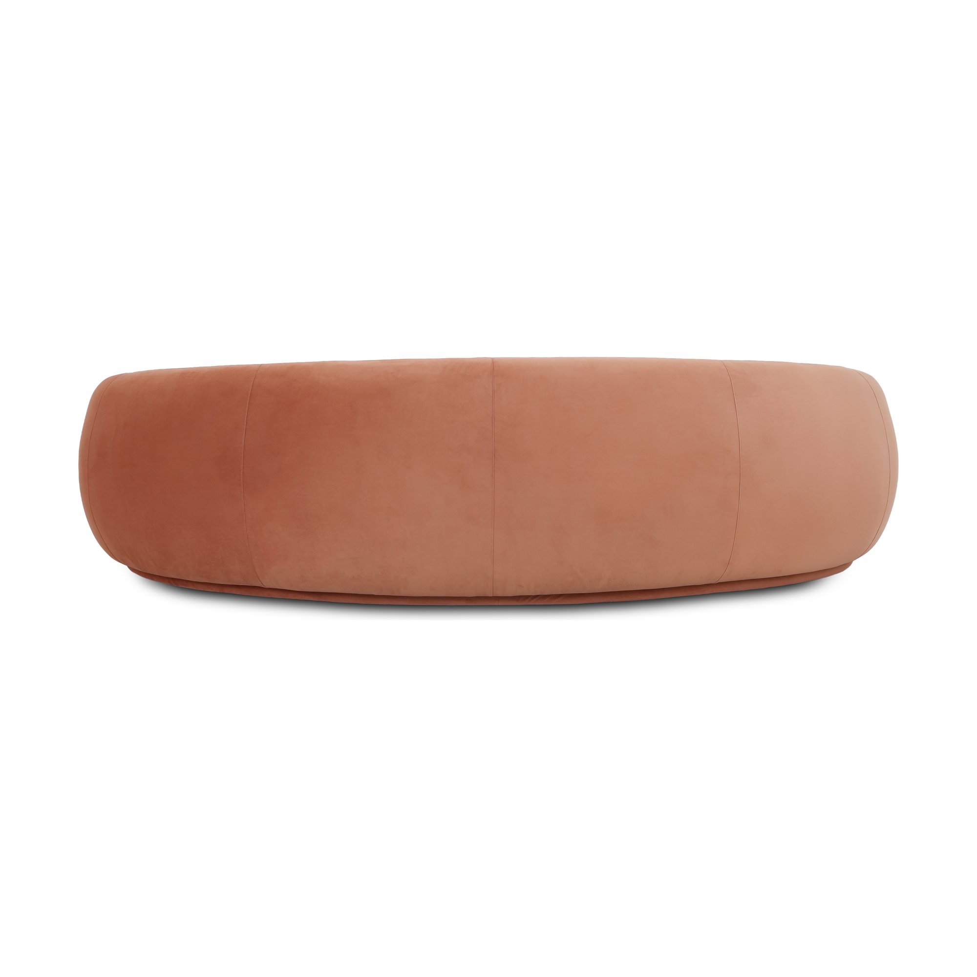 Moon 4 Seater Sofa with ECO Velvet Salmon Fabric - image 5