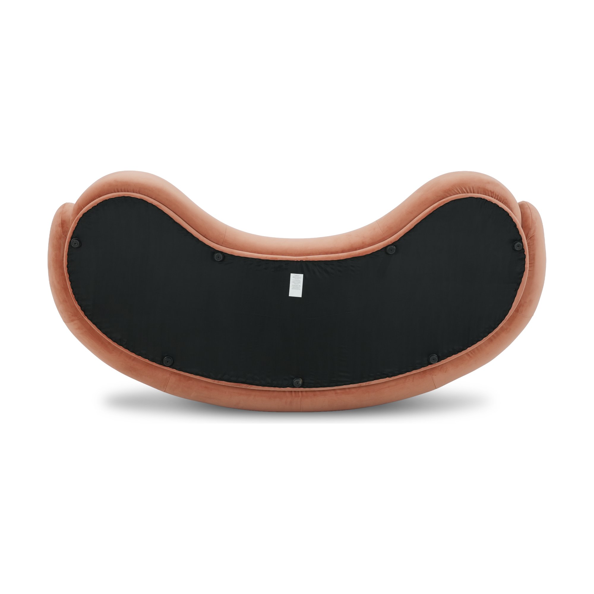 Moon 4 Seater Sofa with ECO Velvet Salmon Fabric - image 9