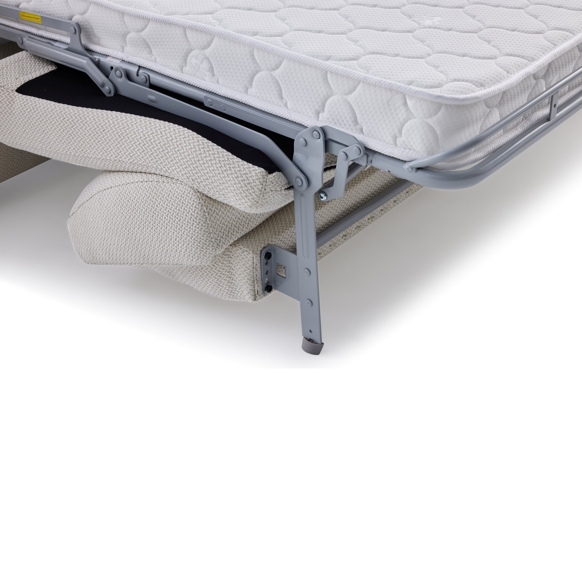 Nova Pull-Out Sofa Bed 3 Seater in FH Beige Fabric - image 5