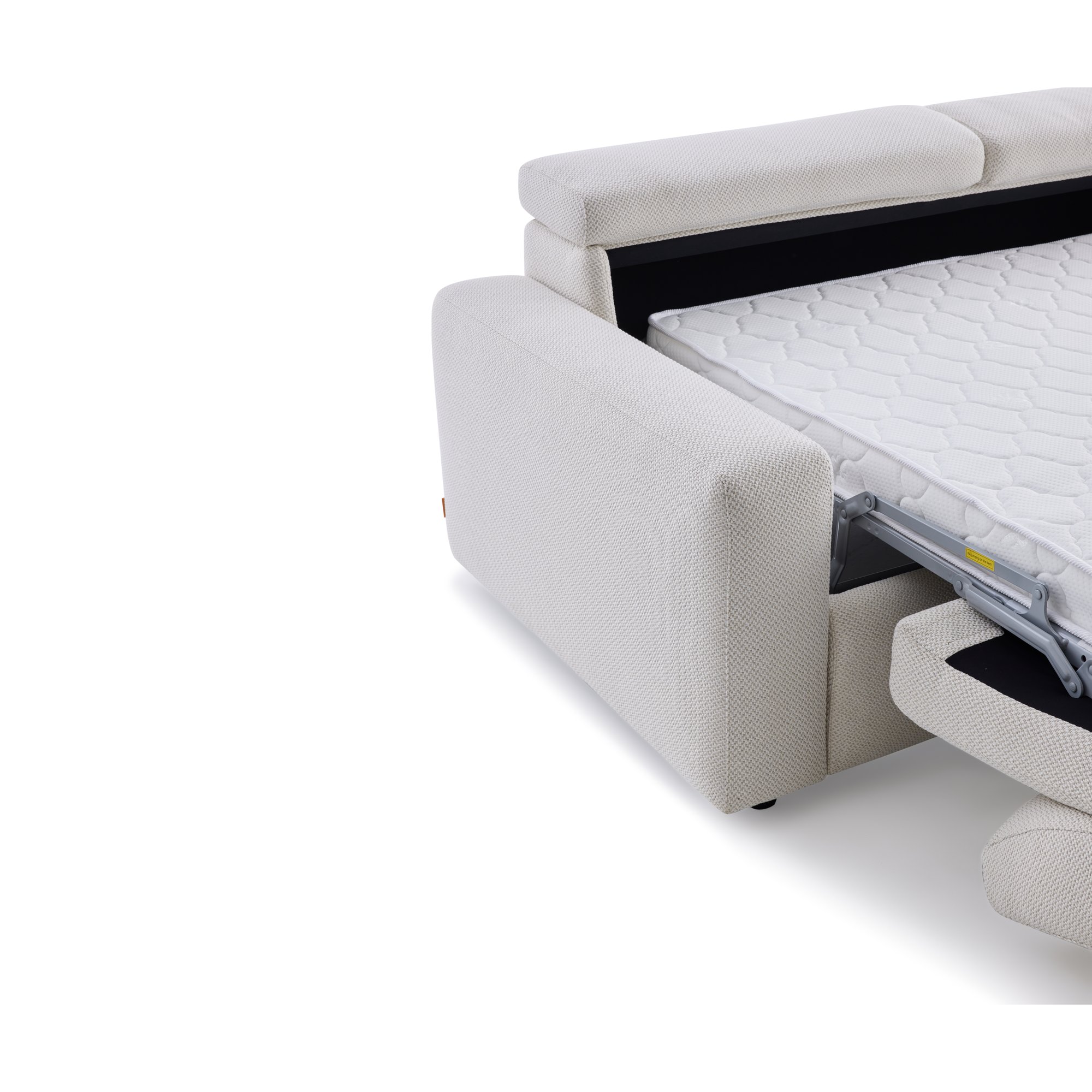Nova Pull-Out Sofa Bed 3 Seater in FH Beige Fabric - image 6